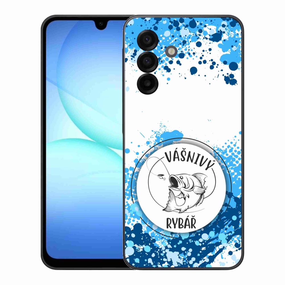 Gél borítás mmCase Samsung Galaxy A17 5G - szenvedélyes halász fehér háttérrel