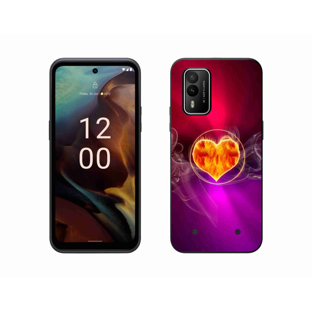 Zselés borítás mmCase a Nokia XR21 készülékhez - tüzes szív