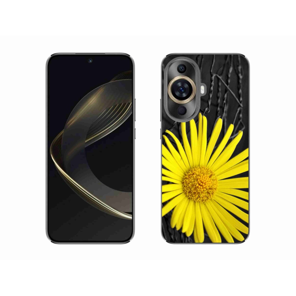 Gél borítás mmCase a Huawei Nova 11-hez - sárga virág