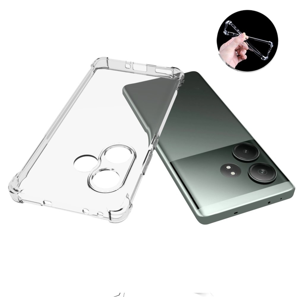 Gél tok megerősített sarkokkal a Realme GT 6 5G/GT 6T 5G készülékhez - átlátszó