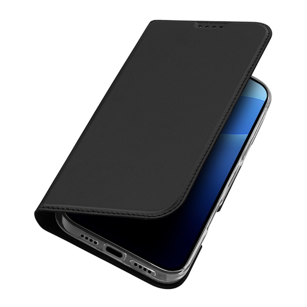 DUX könyvtáska iPhone 16 Pro készülékhez - fekete