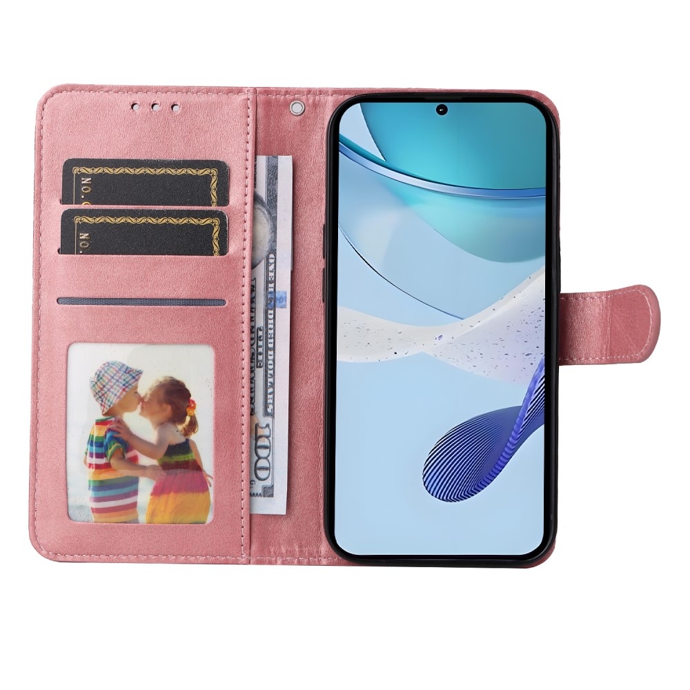 Könyvtáska a Realme 14x 5G/Realme C75 készülékhez - rózsaszín