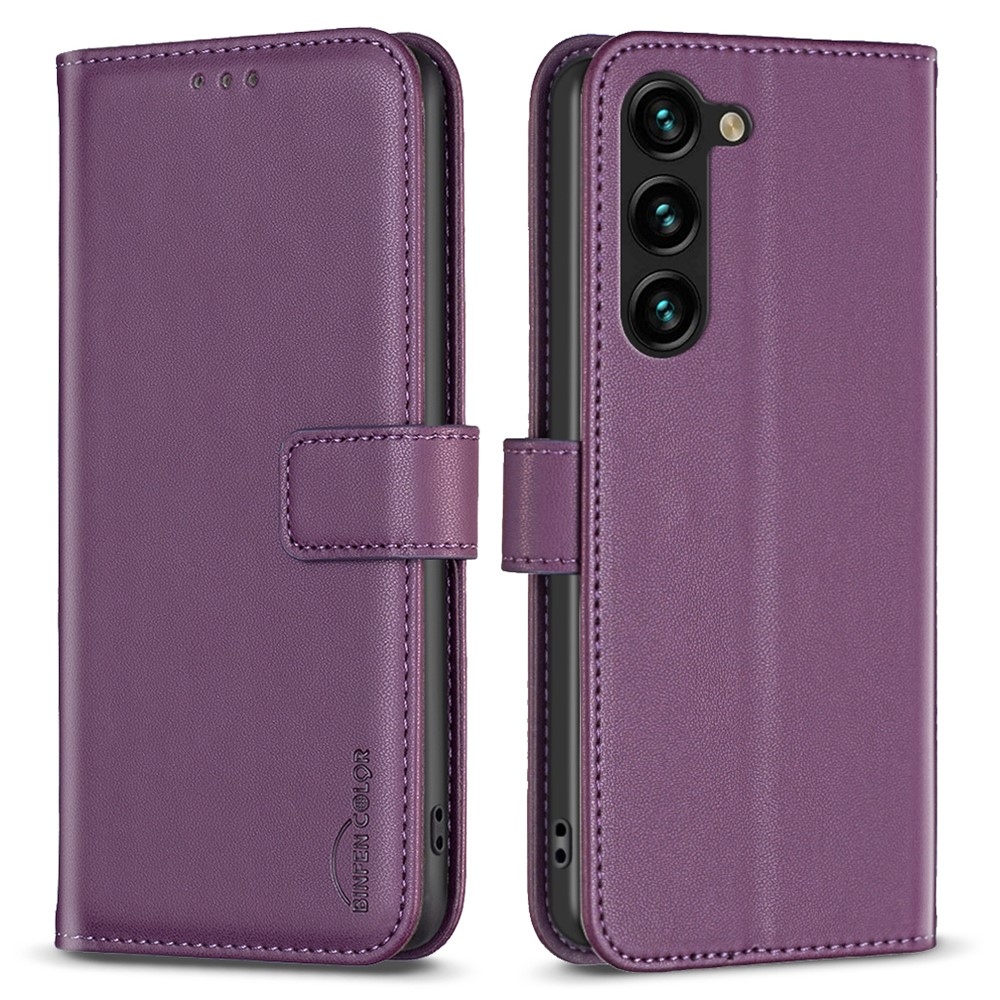 BNF könyvtáska Samsung Galaxy S24 készülékhez - sötétlila