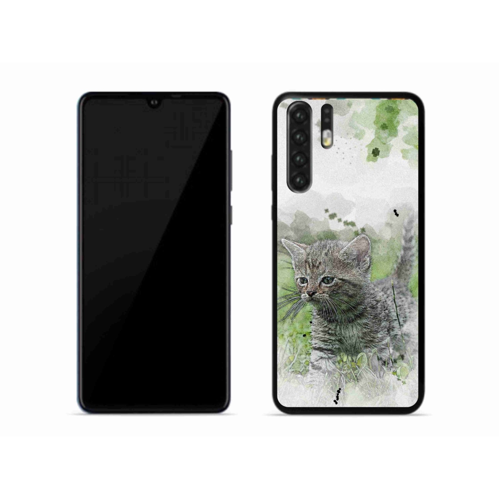 Gél borítás mmCase mobil Huawei P30 Pro - aranyos cica 1