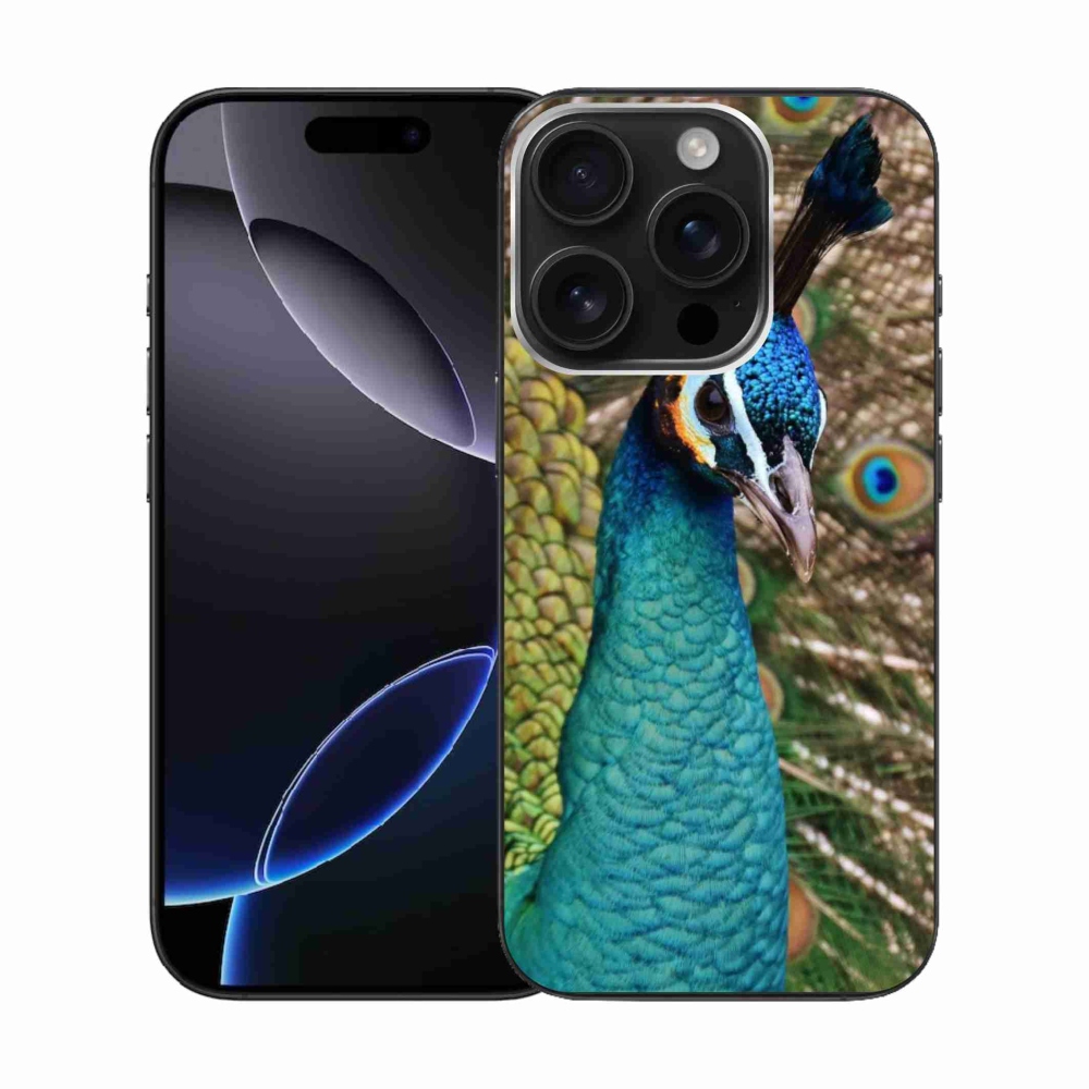 Zselés borítás mmCase iPhone 16 Pro készülékhez - páva