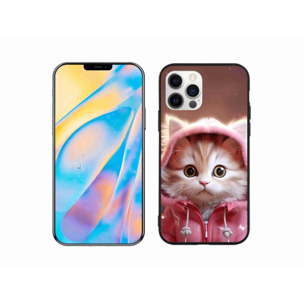 Gél borítás mmCase iPhone 12 Pro készülékhez - aranyos cica 3