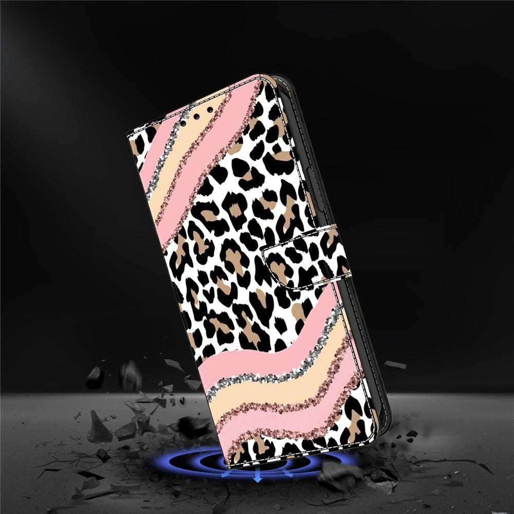 Határozottan könyves tok Samsung Galaxy A17 5G/A26 5G - leopárd mintával