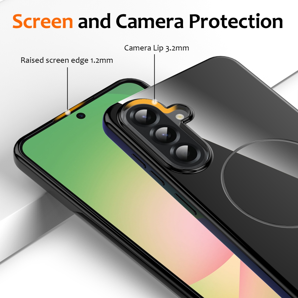 Zselés tok MagSafe-val a Samsung Galaxy A17 5G készülékhez - fekete