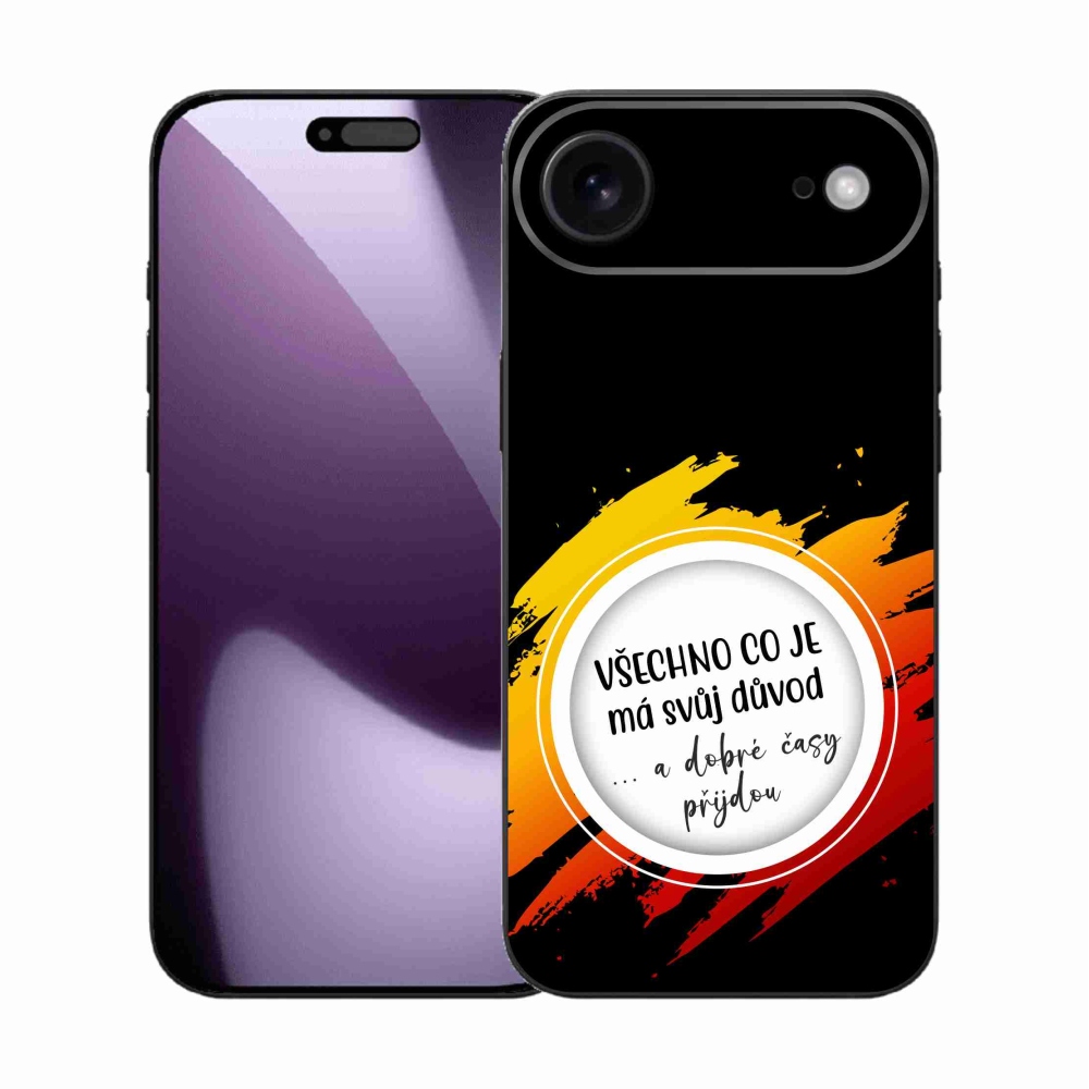Gél borítás mmCase iPhone 17 Air készülékhez - idézet 3 fekete háttér