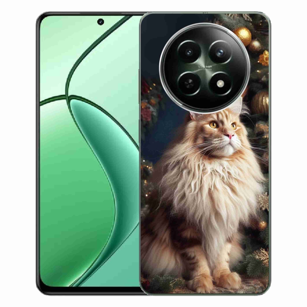 Zselés borítás mmCase a Realme 12 5G/12x 5G - macska a fánál