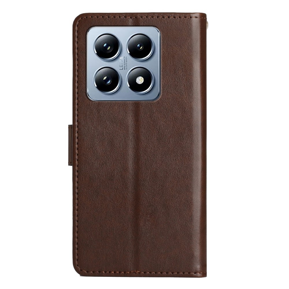 Virágok könyve tok Xiaomi 14T Pro - barna