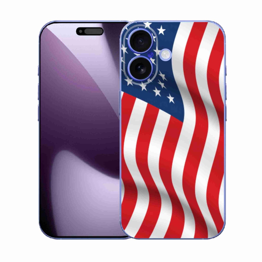 Gél borítás mmCase iPhone 17 készülékhez - Amerikai zászló
