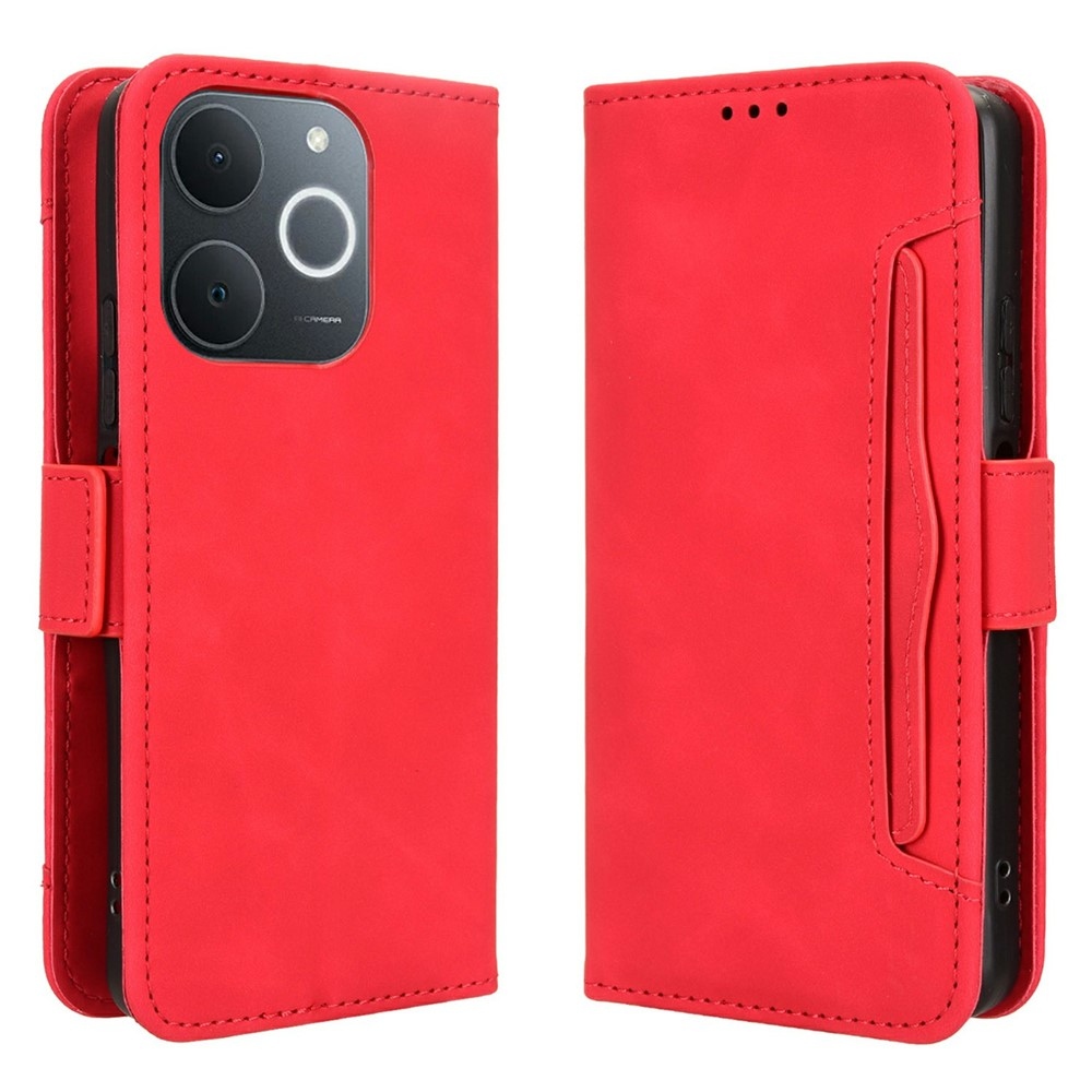 Kártyás könyvtáska Realme Note 70T-hez - piros