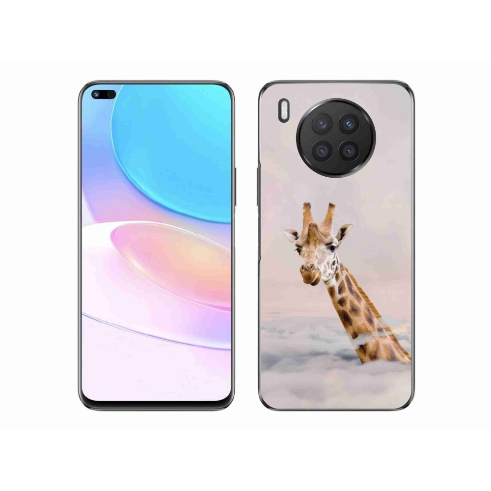 Gél borítás mmCase a Huawei Nova 8i - zsiráf a felhőkben