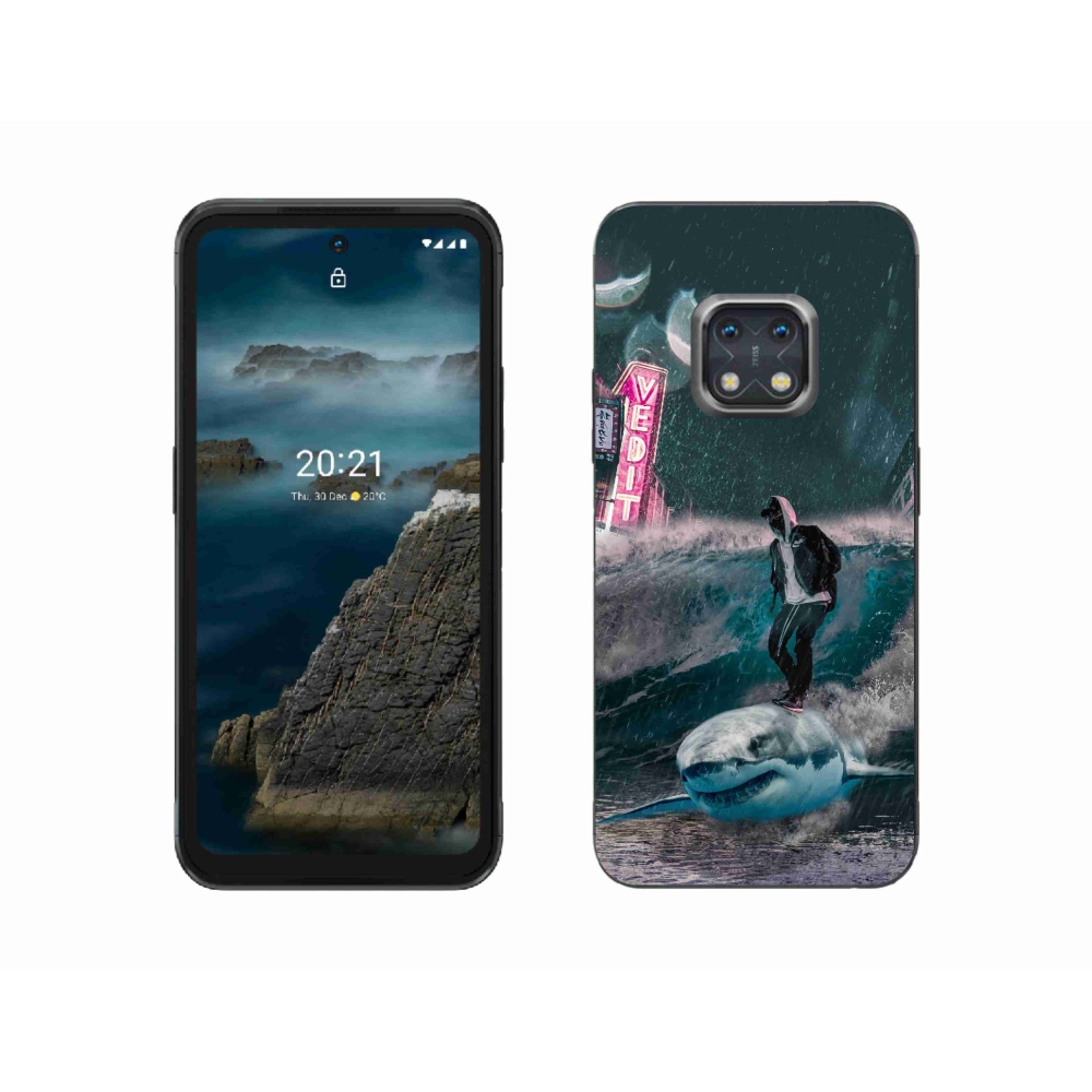 Zselés borítás mmCase a Nokia XR20 készülékhez - cápa