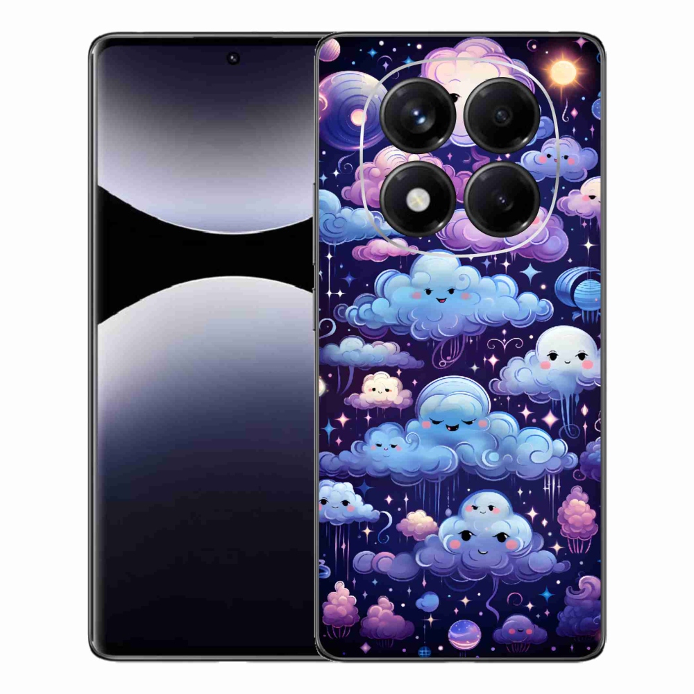 Gél borítás mmCase a Xiaomi Redmi Note 14 Pro számára - felhők
