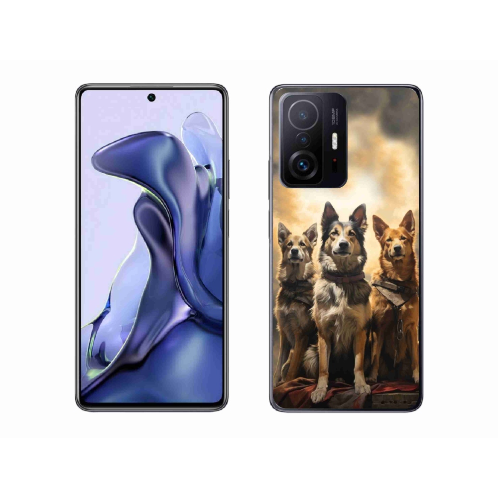 Gél borítás mmCase a Xiaomi 11T számára - három kutya