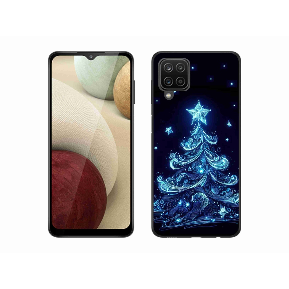 Gél borítás mmCase Samsung Galaxy A12 - neon karácsonyfa 4