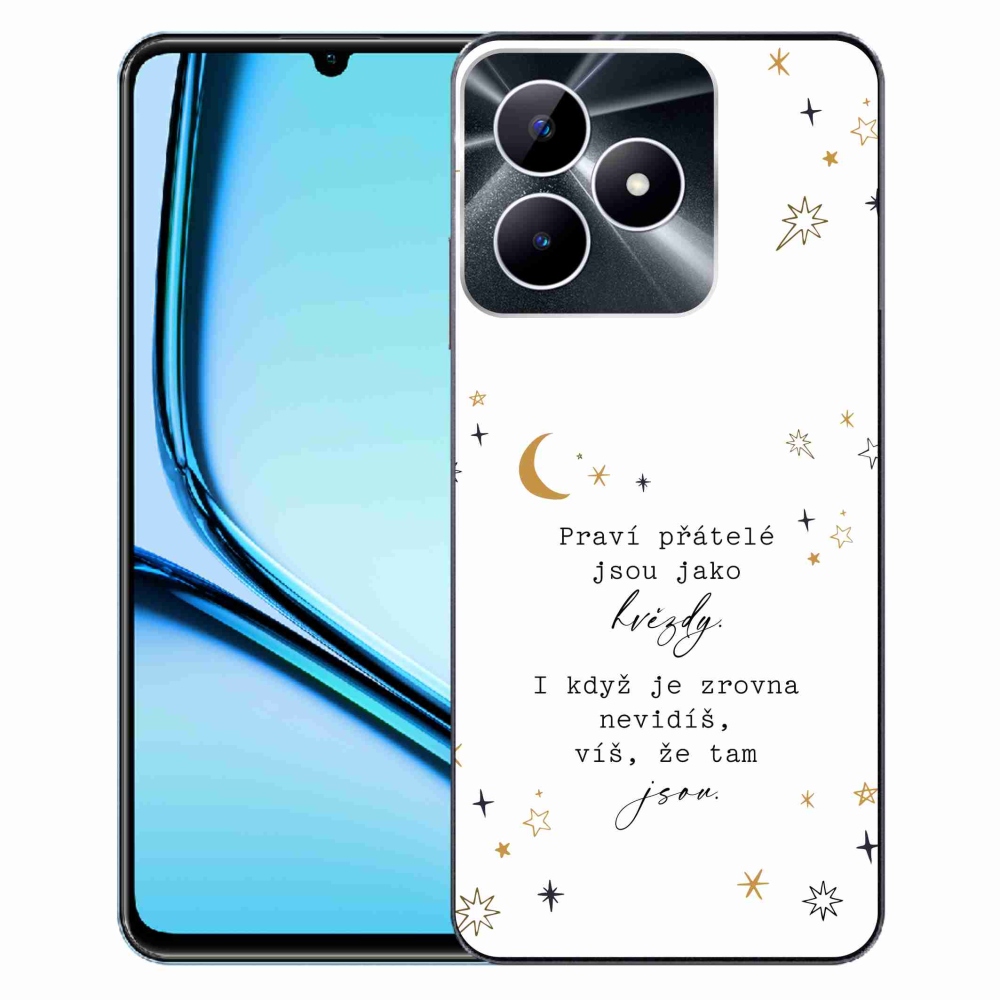 Gél borító mmCase a Realme Note 50 készülékhez - idézem 6 fehér háttér