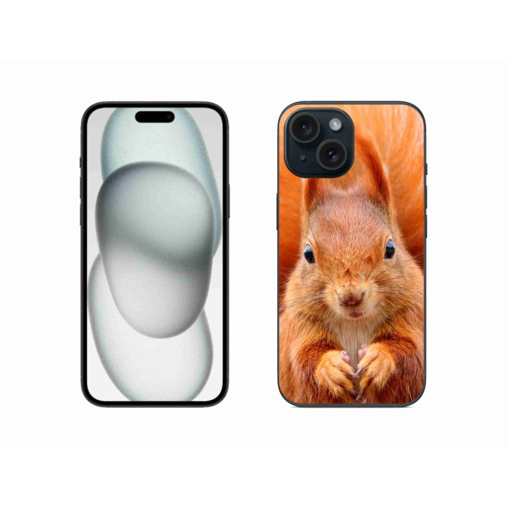 Zselés borítás mmCase iPhone 15 készülékhez - mókus
