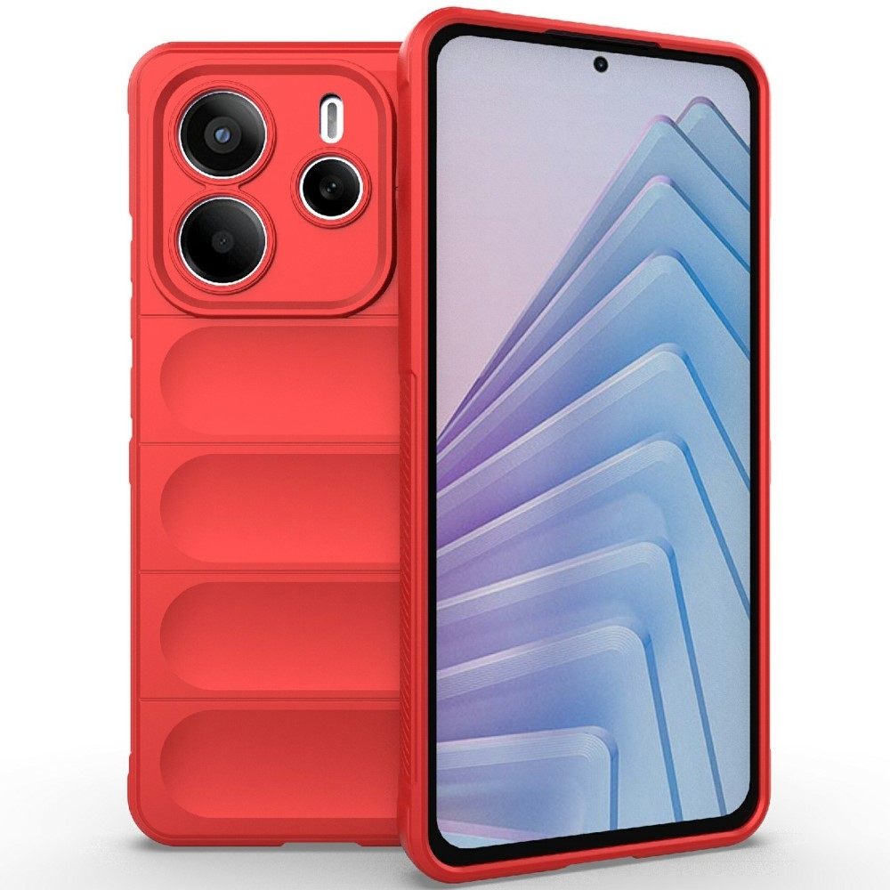Rugg tartós zselés tok Xiaomi Redmi Note 14 5G - piros