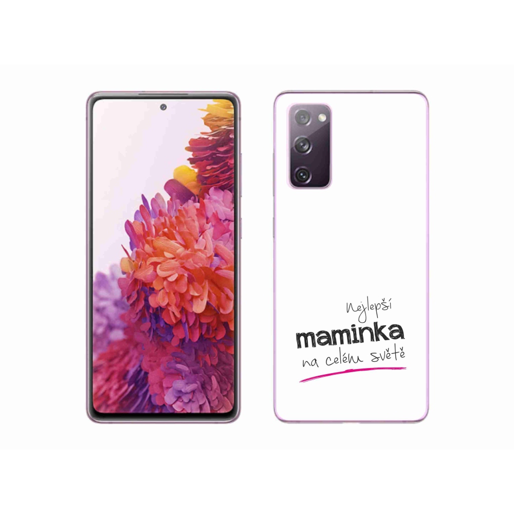 Gél borítás mmCase Samsung Galaxy S20 FE - legjobb anya 4 fehér háttér