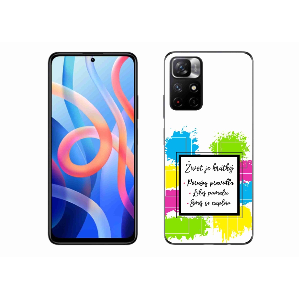 Gél borító mmCase a Xiaomi Redmi Note 11S 5G-hez - idézem 5 fehér háttér