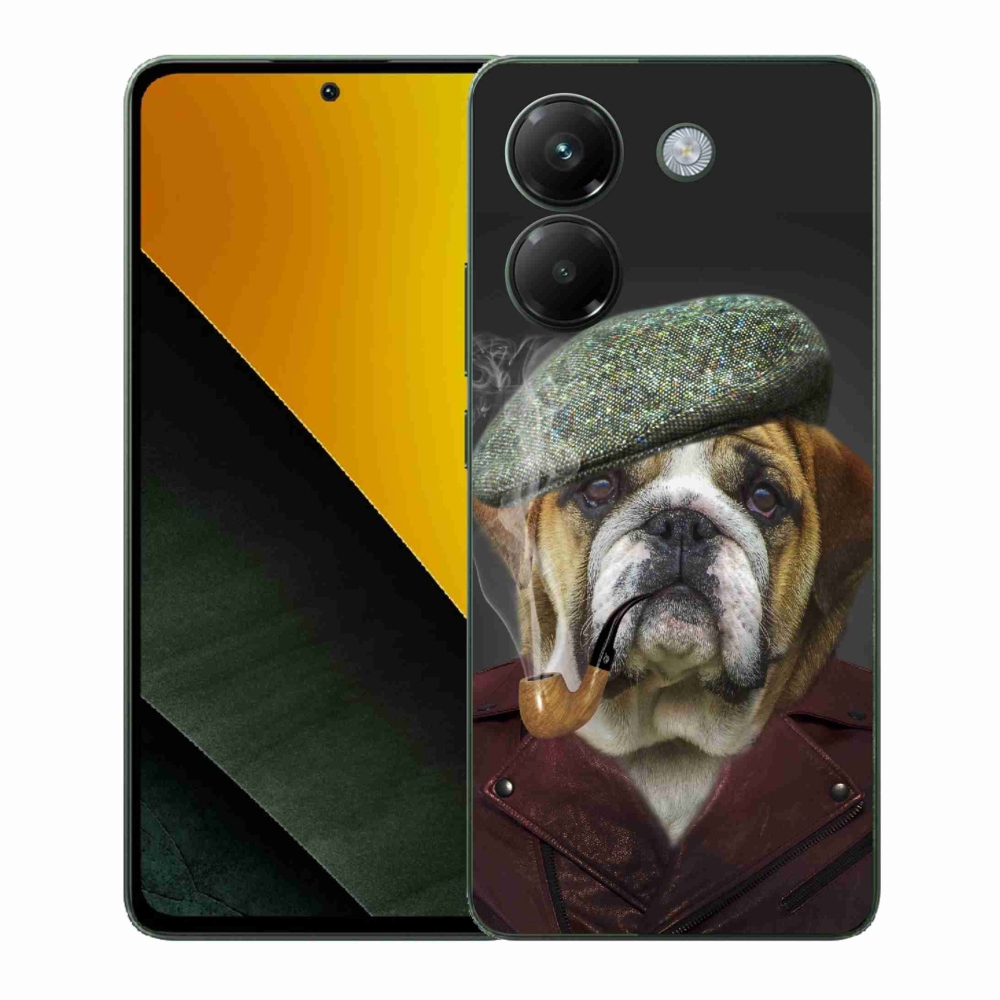 Gél borítás mmCase a Xiaomi Poco M7 Pro 5G-hez - kutya csővel