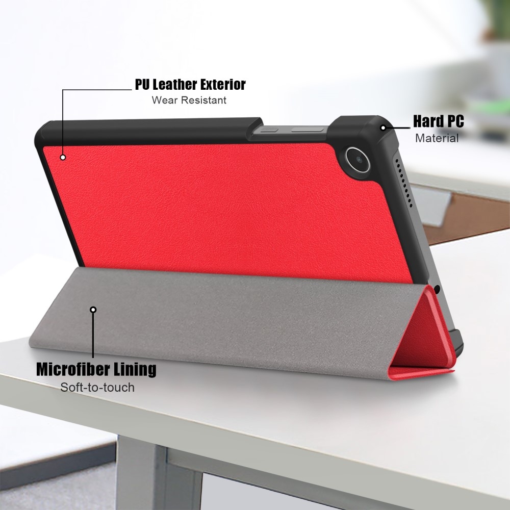 Állványra zárható tok Lenovo Tab M8 4. generációs (2024) - piros