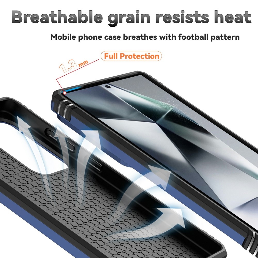 Gyűrűálló borítás Samsung Galaxy S25 Ultra készülékhez - kék