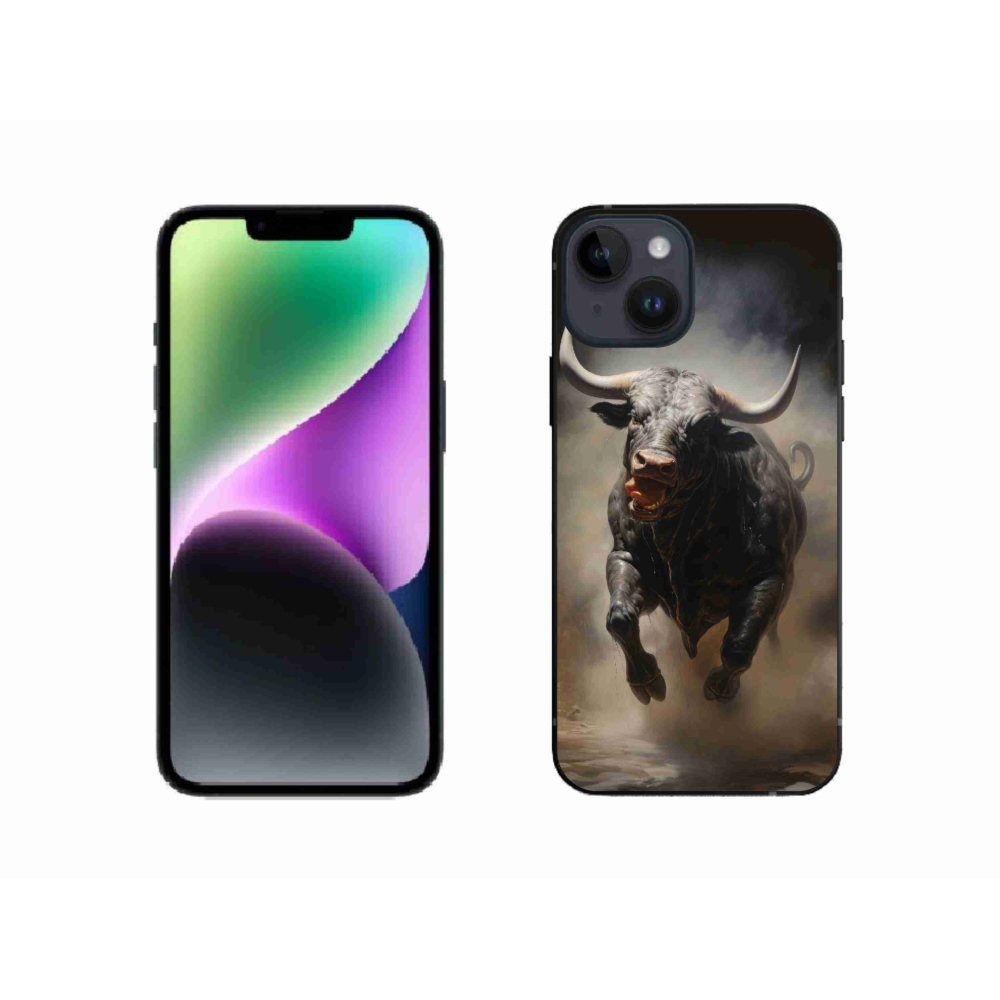 Zselés borítás mmCase iPhone 14 készülékhez - dühös bika