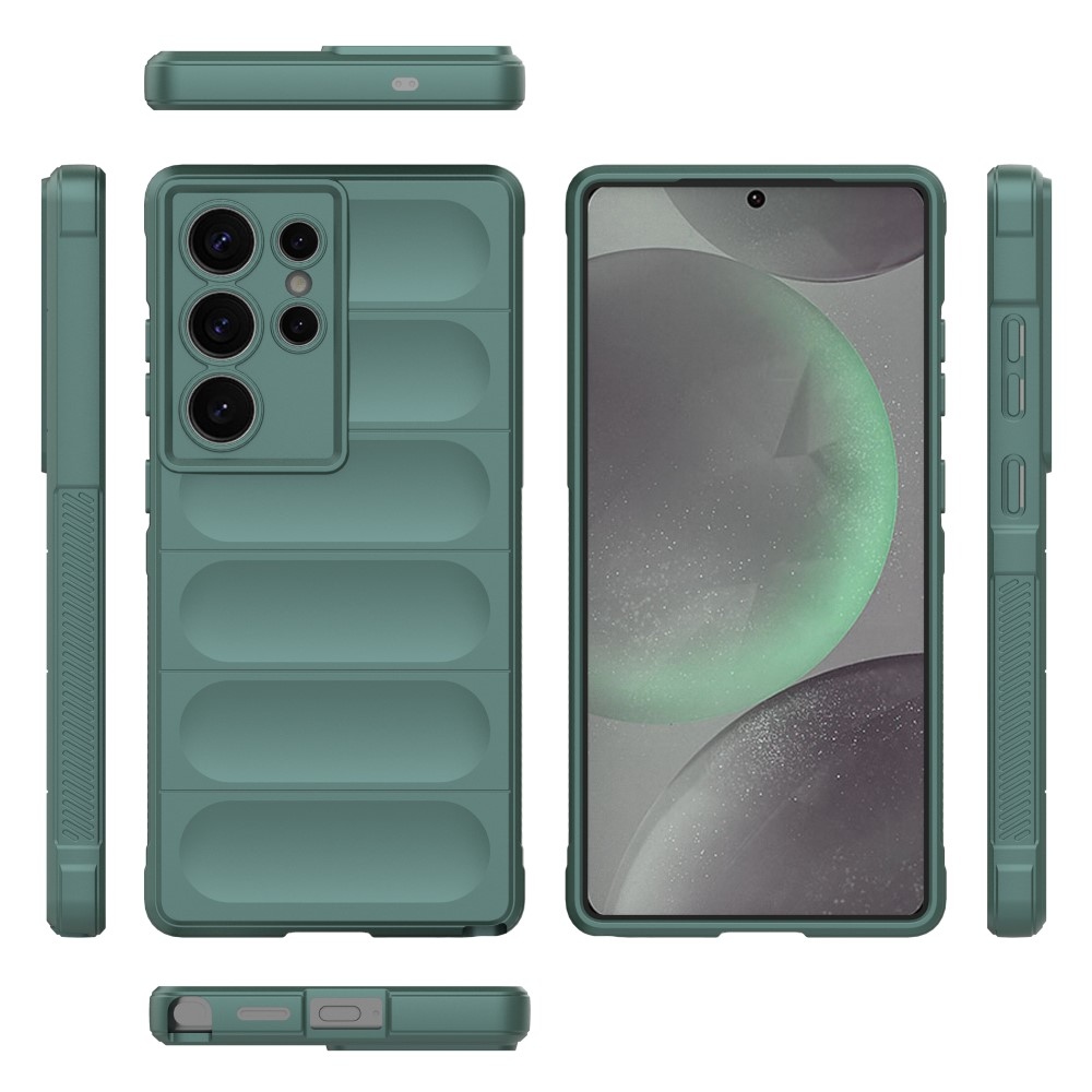 Rugg tartós zselés tok Samsung Galaxy S25 Ultra készülékhez - zöld