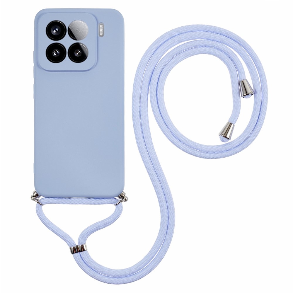 Bélés zselés tok zsinórral Xiaomi 15 Pro - világos lila
