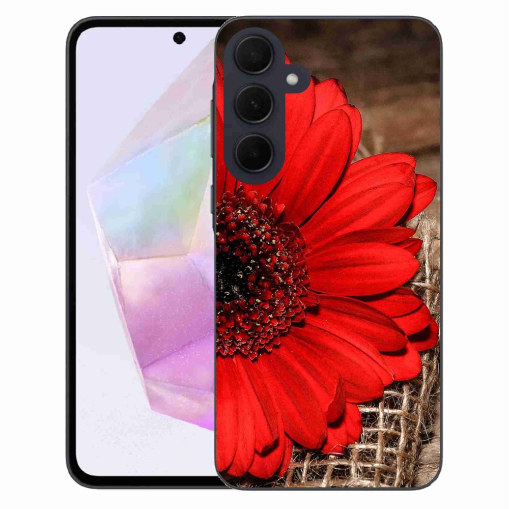 Gél védőhuzat mmCase Samsung Galaxy A35 5G - gerbera