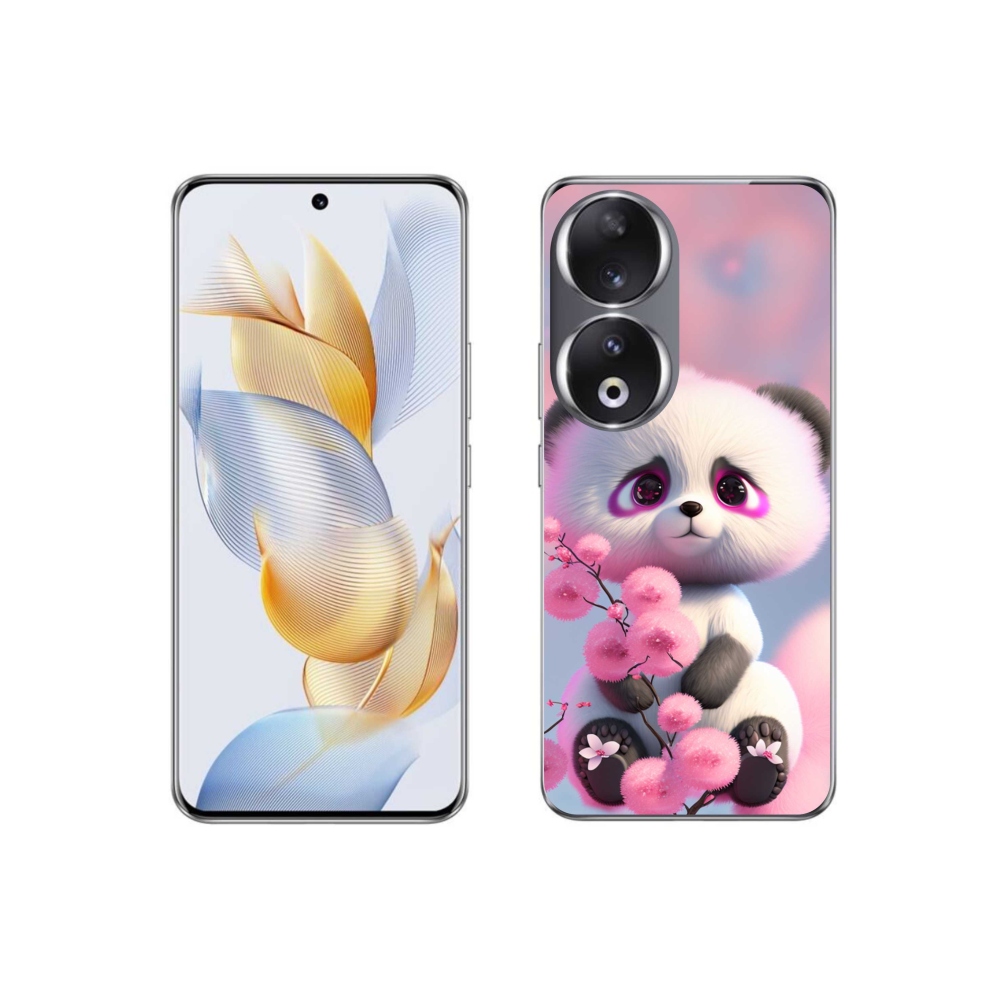 Zselés borító mmCase a Honor 90 készülékhez - aranyos panda 1