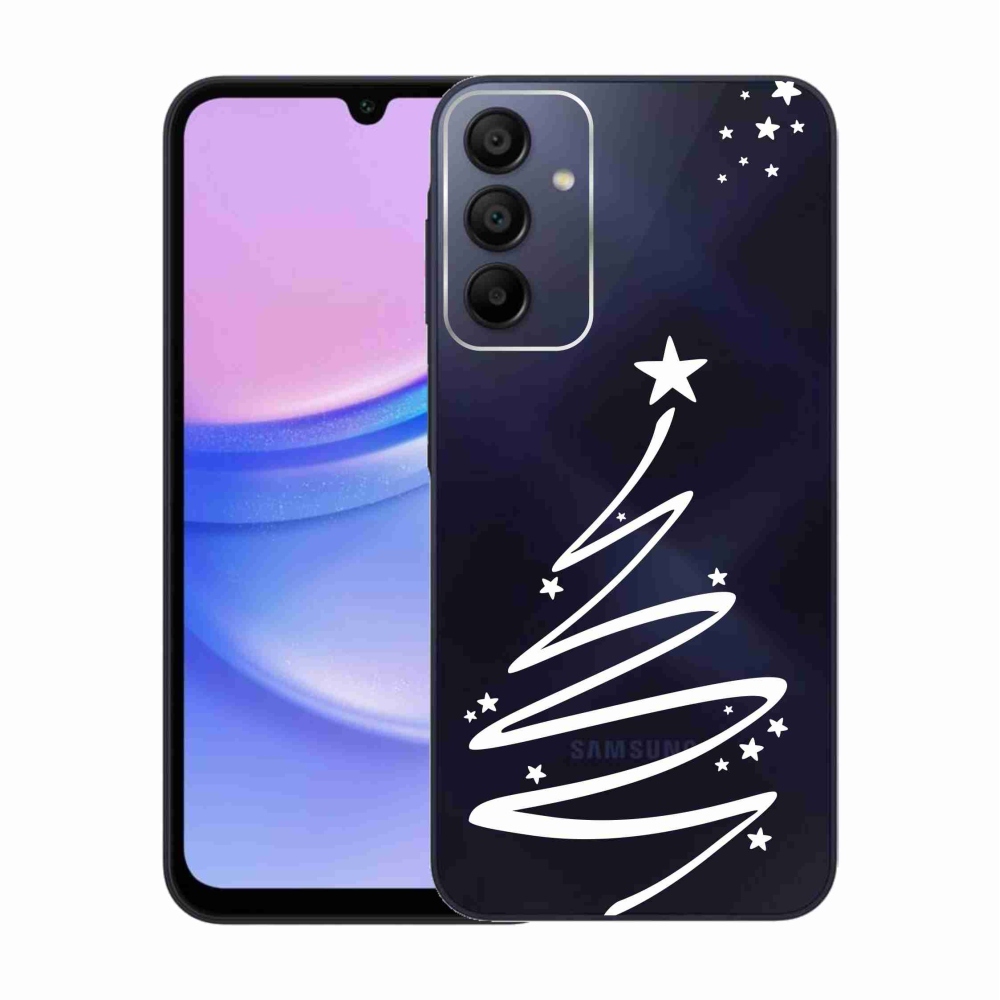Gél borítás mmCase Samsung Galaxy A15 4G/5G készülékhez - fehér fa átlátszó háttérrel