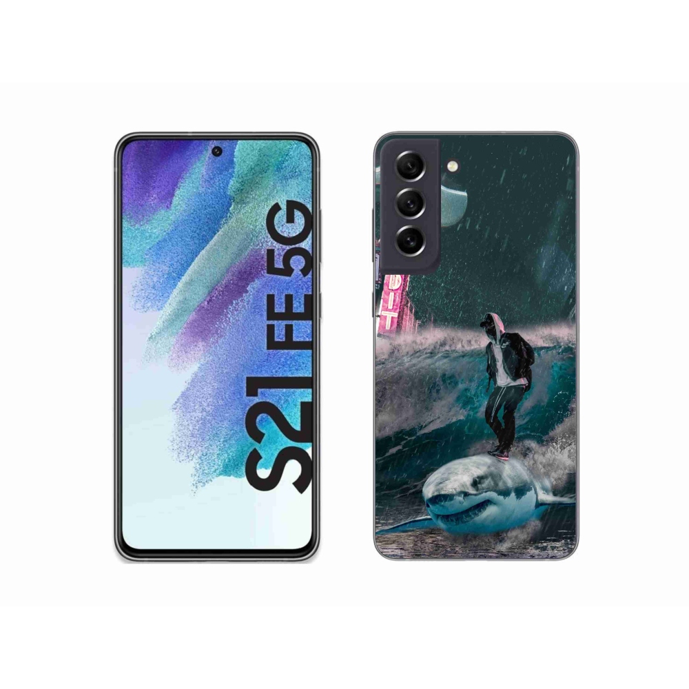 Zselés borítás mmCase Samsung Galaxy S21 FE 5G - cápa
