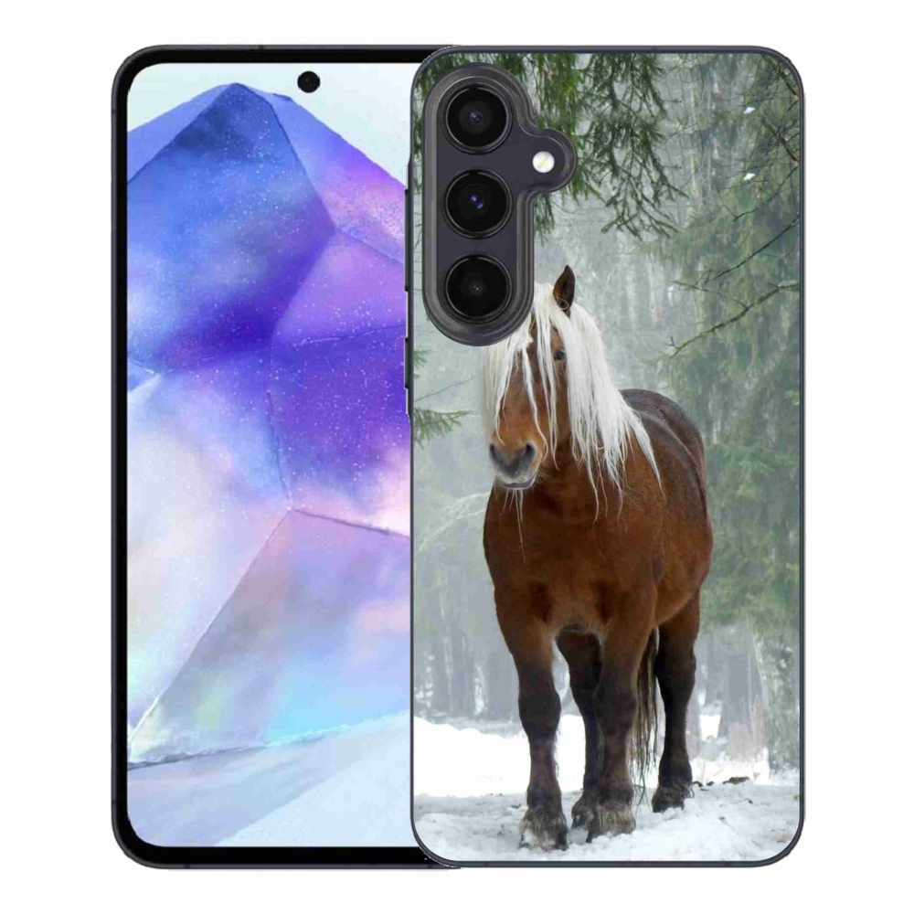 Gél tok mmCase a Samsung Galaxy A55 5G készülékhez - ló az erdőben
