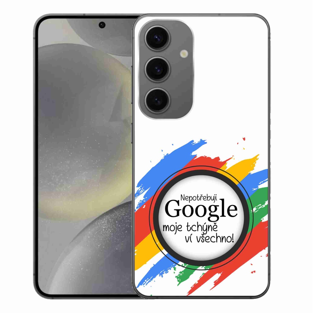 Gél borító mmCase Samsung Galaxy S24+ - anyós tudja, hogy minden fehér háttérrel rendelkezik