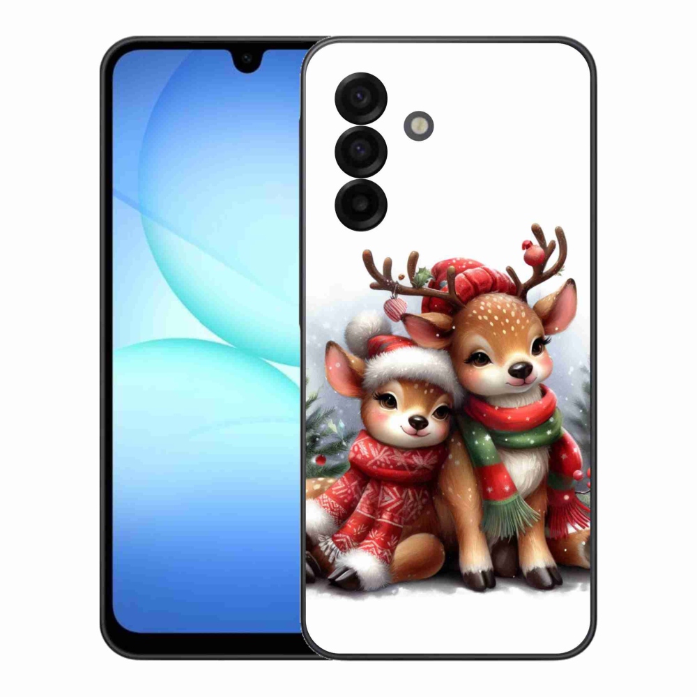 Zselés borítás mmCase Samsung Galaxy A17 5G - karácsonyi rénszarvashoz