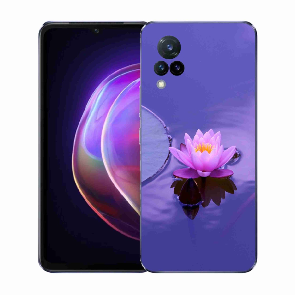 Gél borító mmCase a Vivo V21 4G/5G készülékhez - virág a felületen