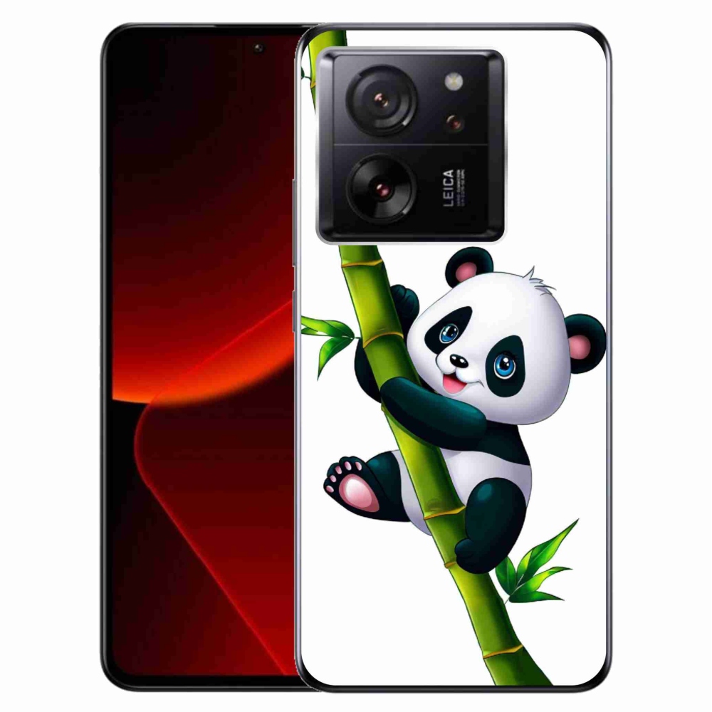 Gél borítás mmCase a Xiaomi 13T/13T Pro számára - panda a bambuszon