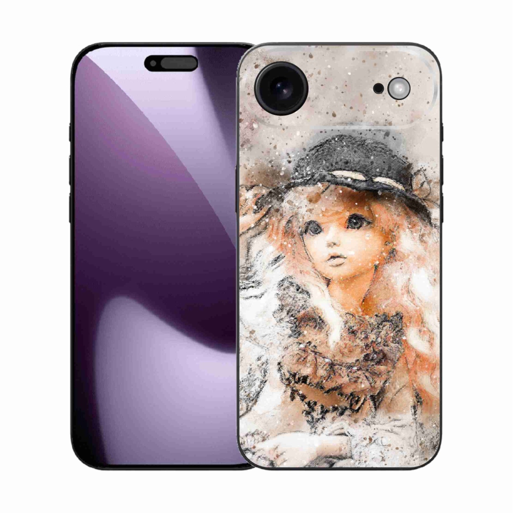 Gél borítás mmCase iPhone 17 Air készülékhez - lány sapkával