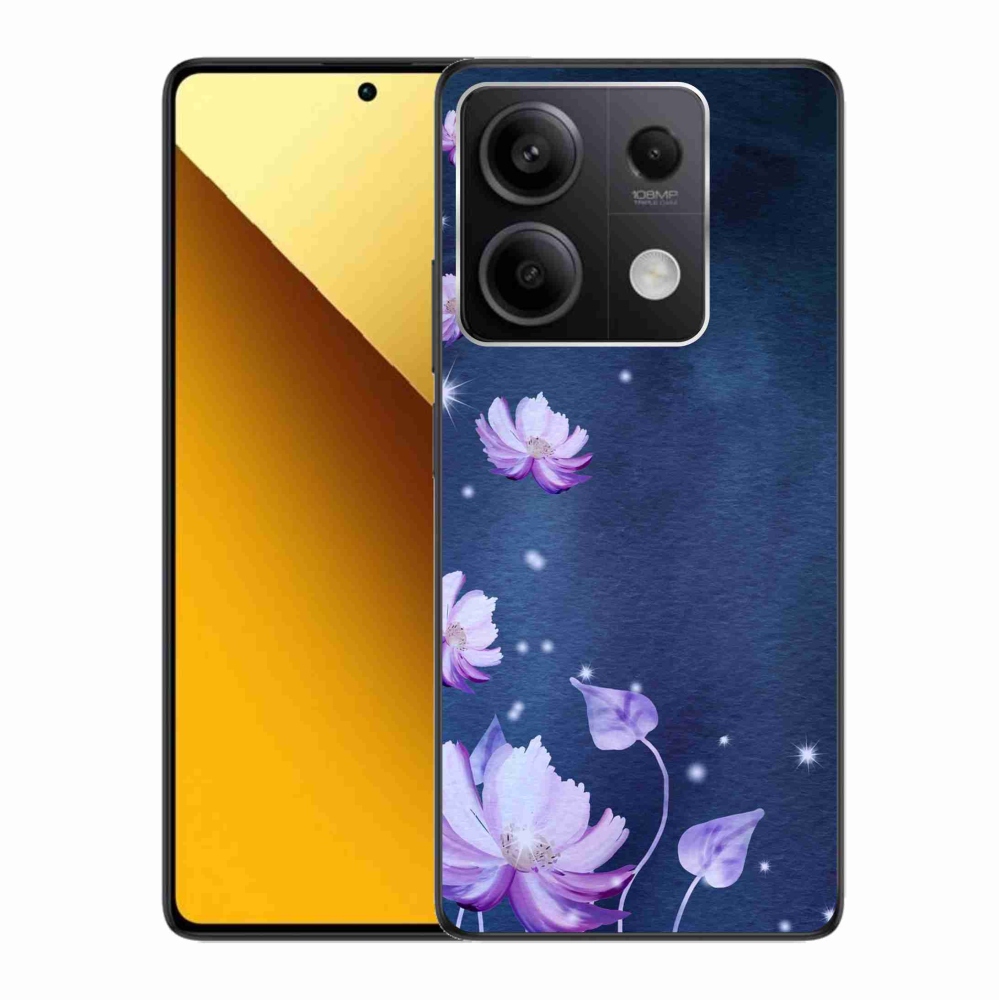 Gél tok mmCase a Xiaomi Redmi Note 13 5G számára - hulló virágok