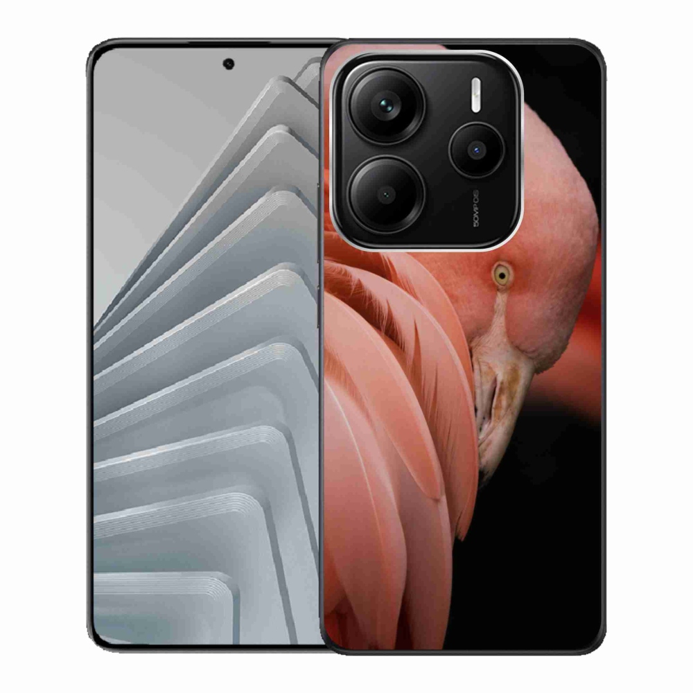 Gél borítás mmCase a Xiaomi Redmi Note 14 5G-hez - flamingó 3