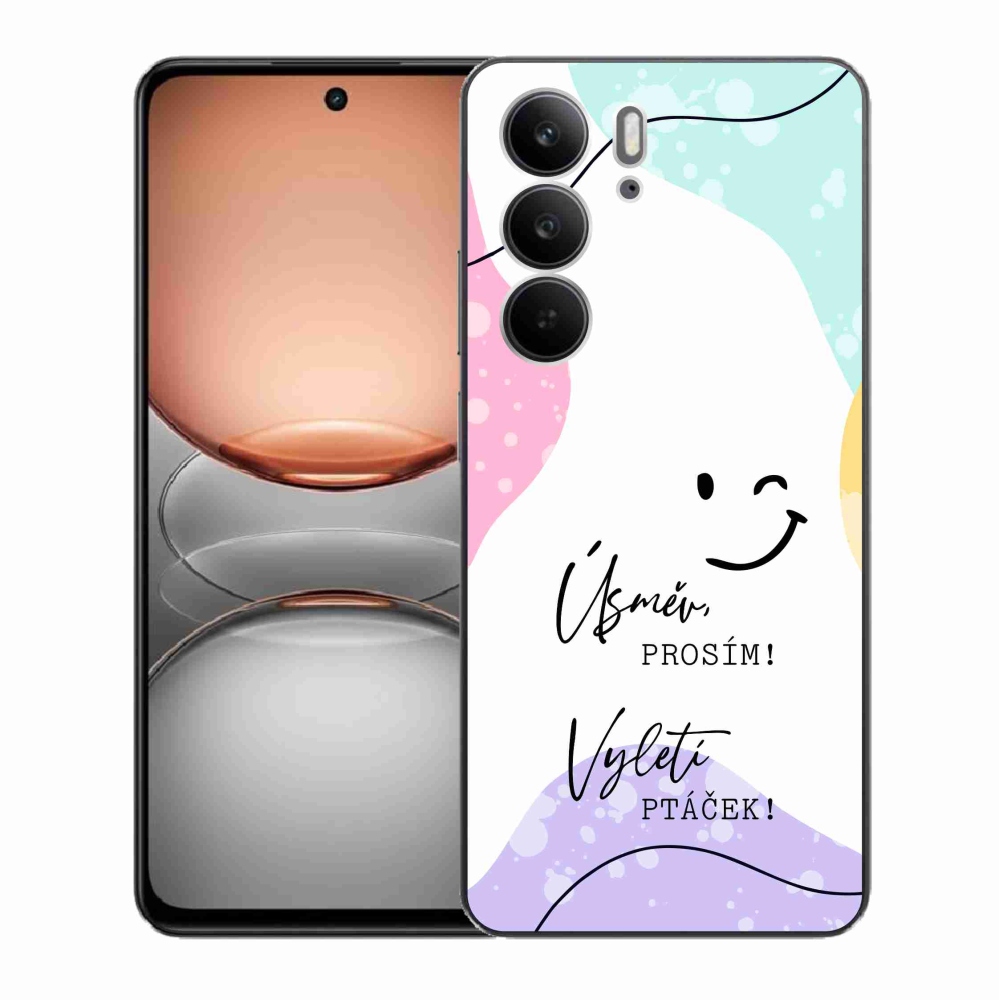 Gél borító mmCase a Realme C75 készülékhez - vicces szöveg 4 fehér háttér