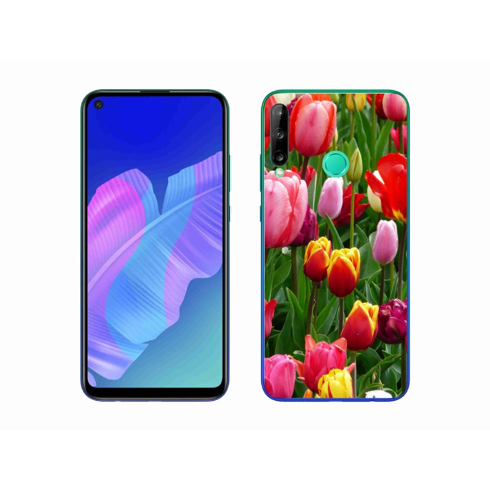 Gél borítás mmCase a Huawei P40 Lite E számára - tulipánok