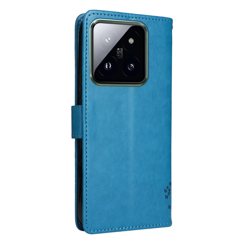 Fák könyve tok Xiaomi 14 Pro - kék