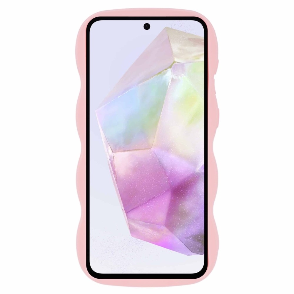 Hullám tartós zselés tok Samsung Galaxy A36 5G/A56 5G - rózsaszín