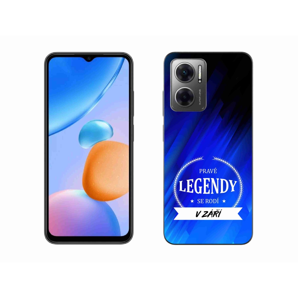 Gél borítás mmCase a Xiaomi Redmi 10 5G - Legendák szeptemberben kék háttérrel